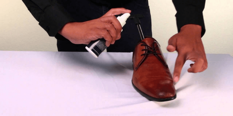 Apply Boot Stretching Spray