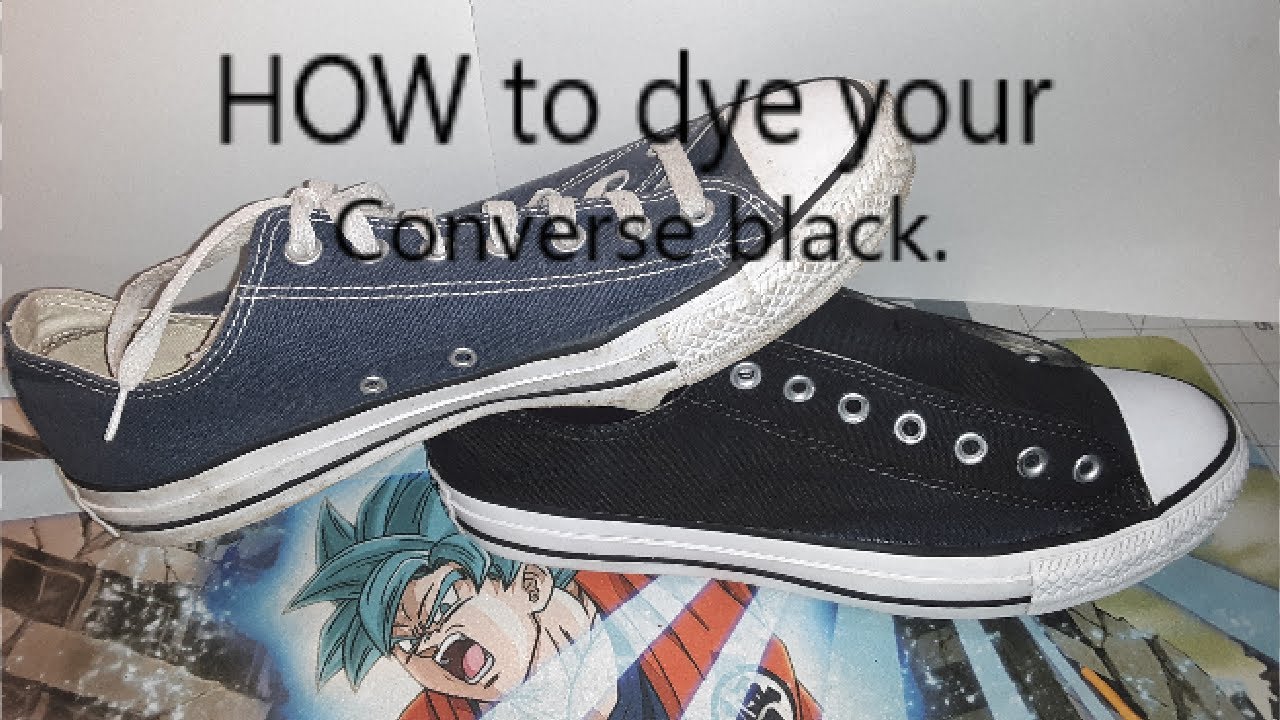 How to Dye Converse Black?