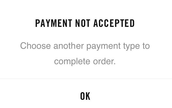 Why is Nike Not Accepting My Payment?
