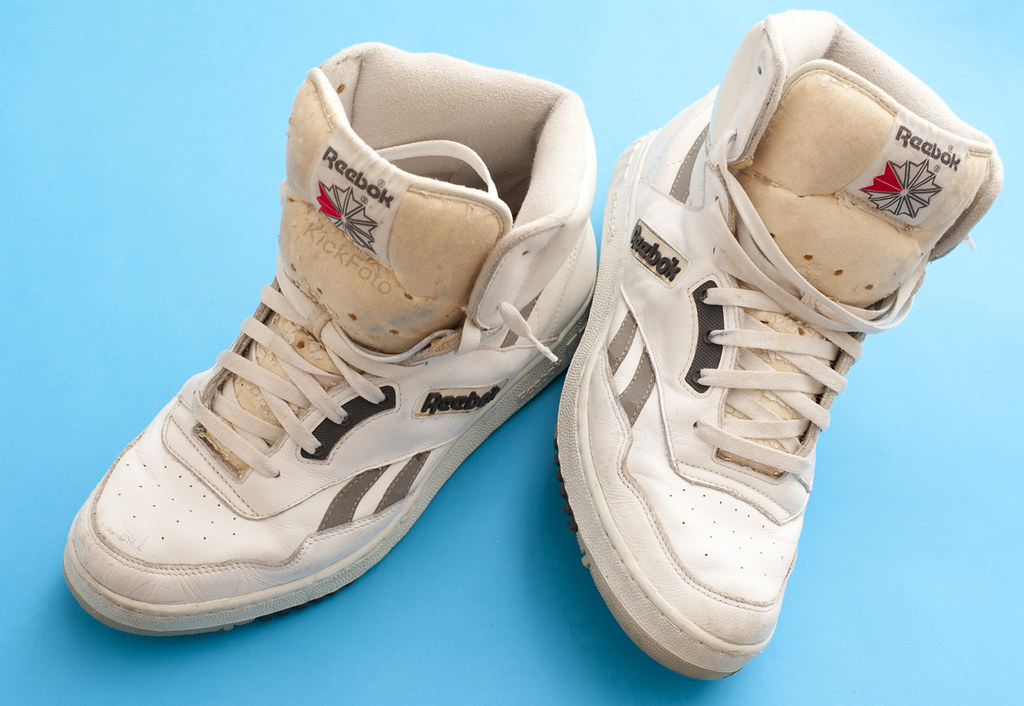 Clean And Classic: Reebok White High Top Sneakers