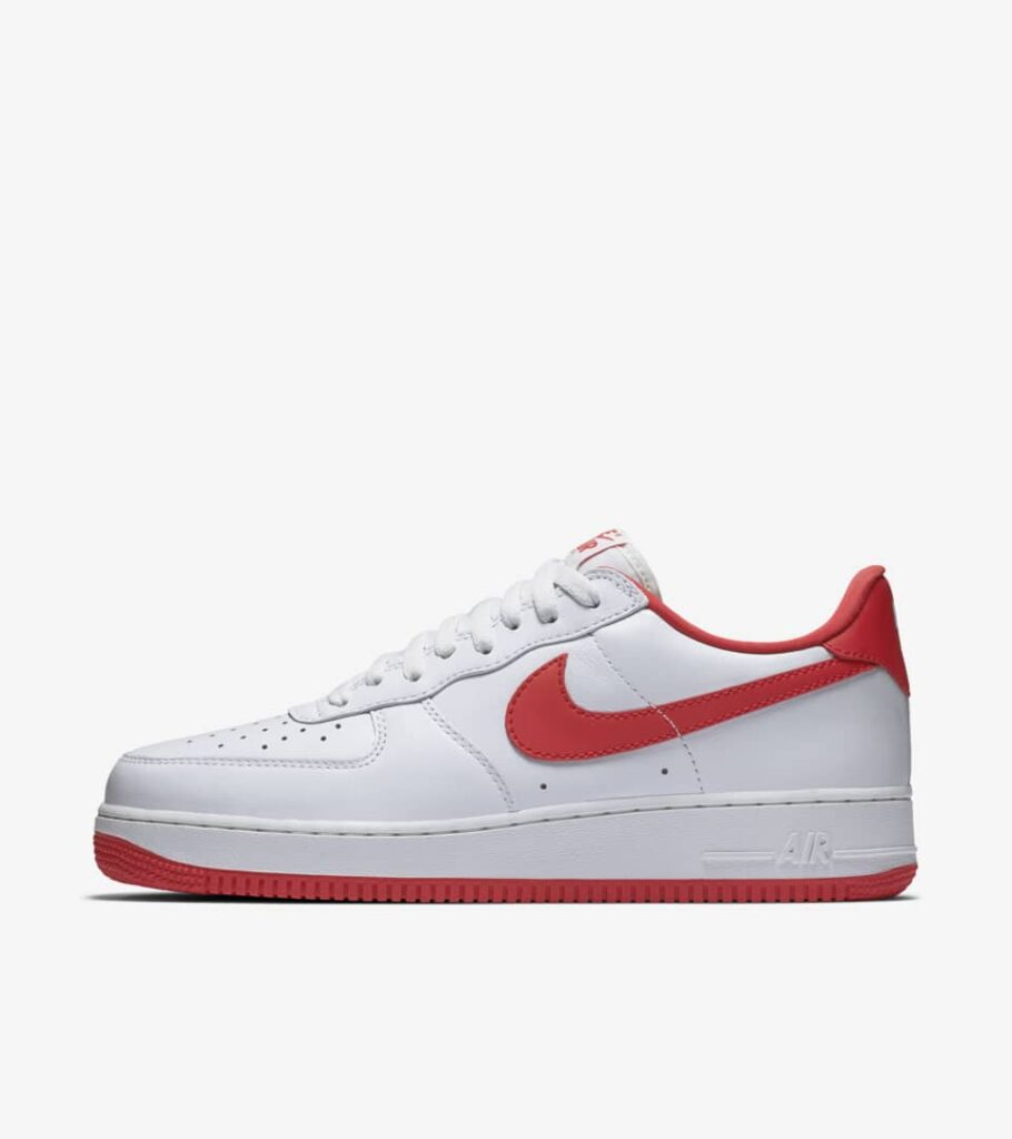 Keep It Classic With Red And White Nike Air Force 1