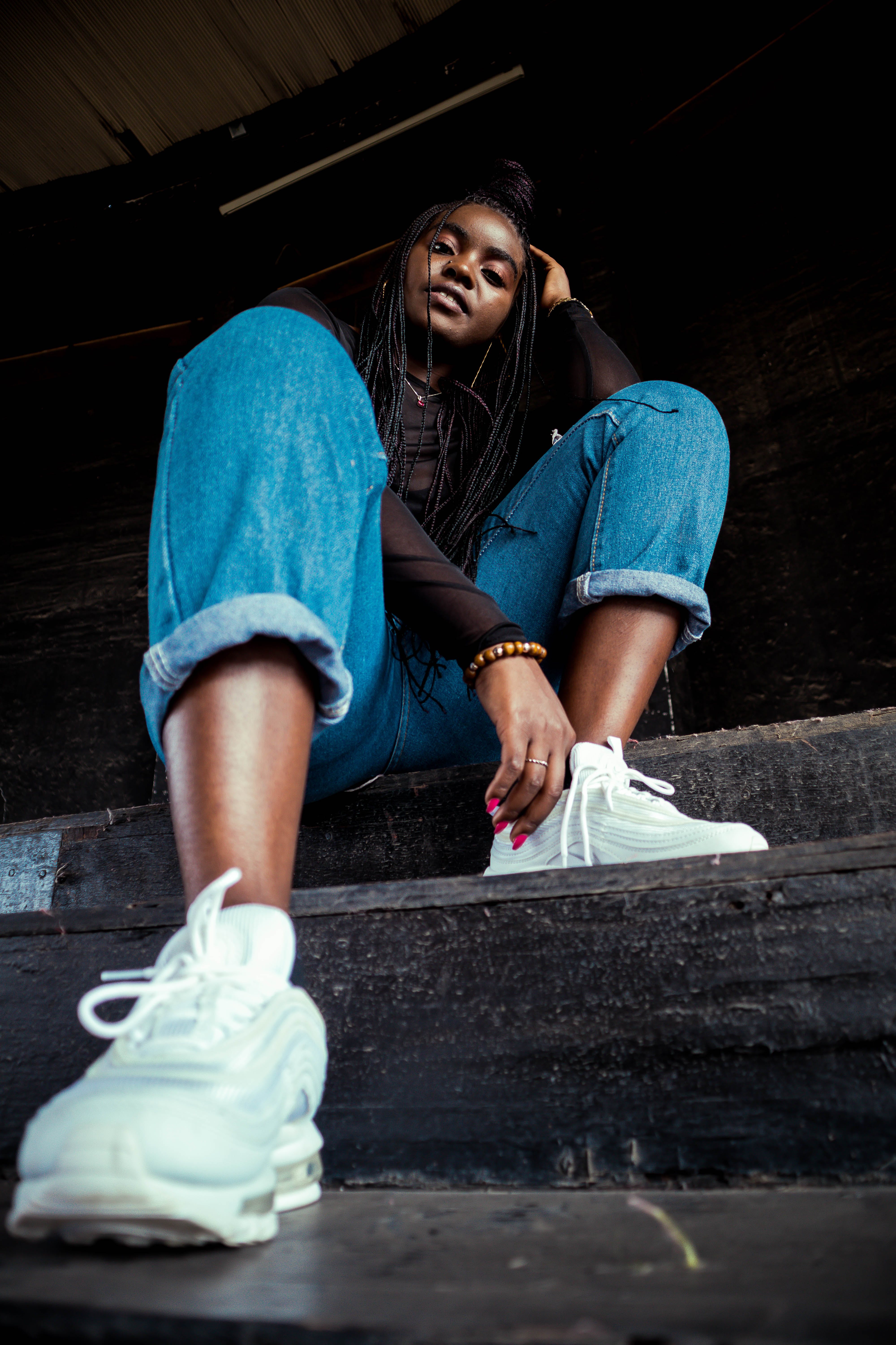 Step Up Your Style: Reebok Club C 85 Sneakers On Feet