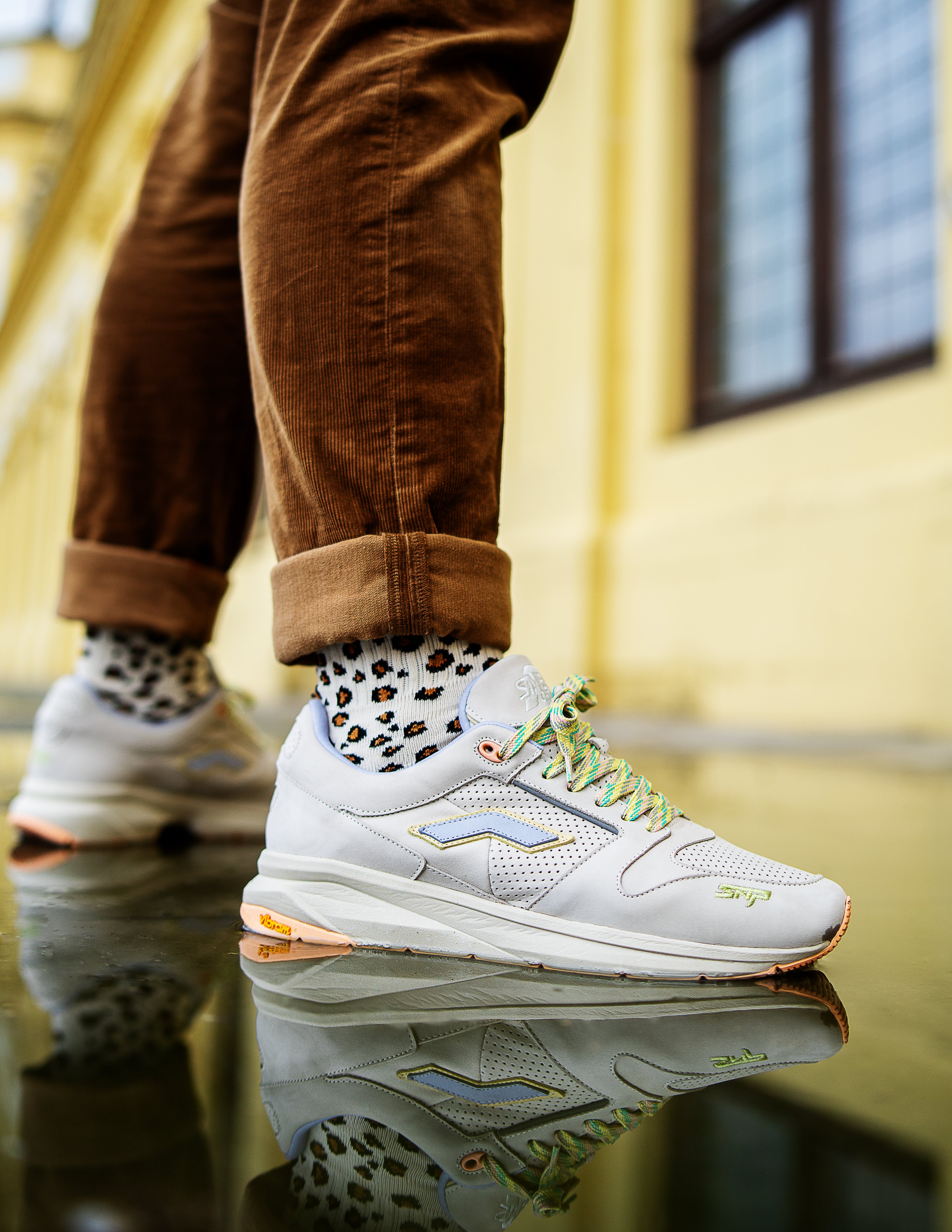 Fresh And Crisp: Reebok Shoes In Green And White