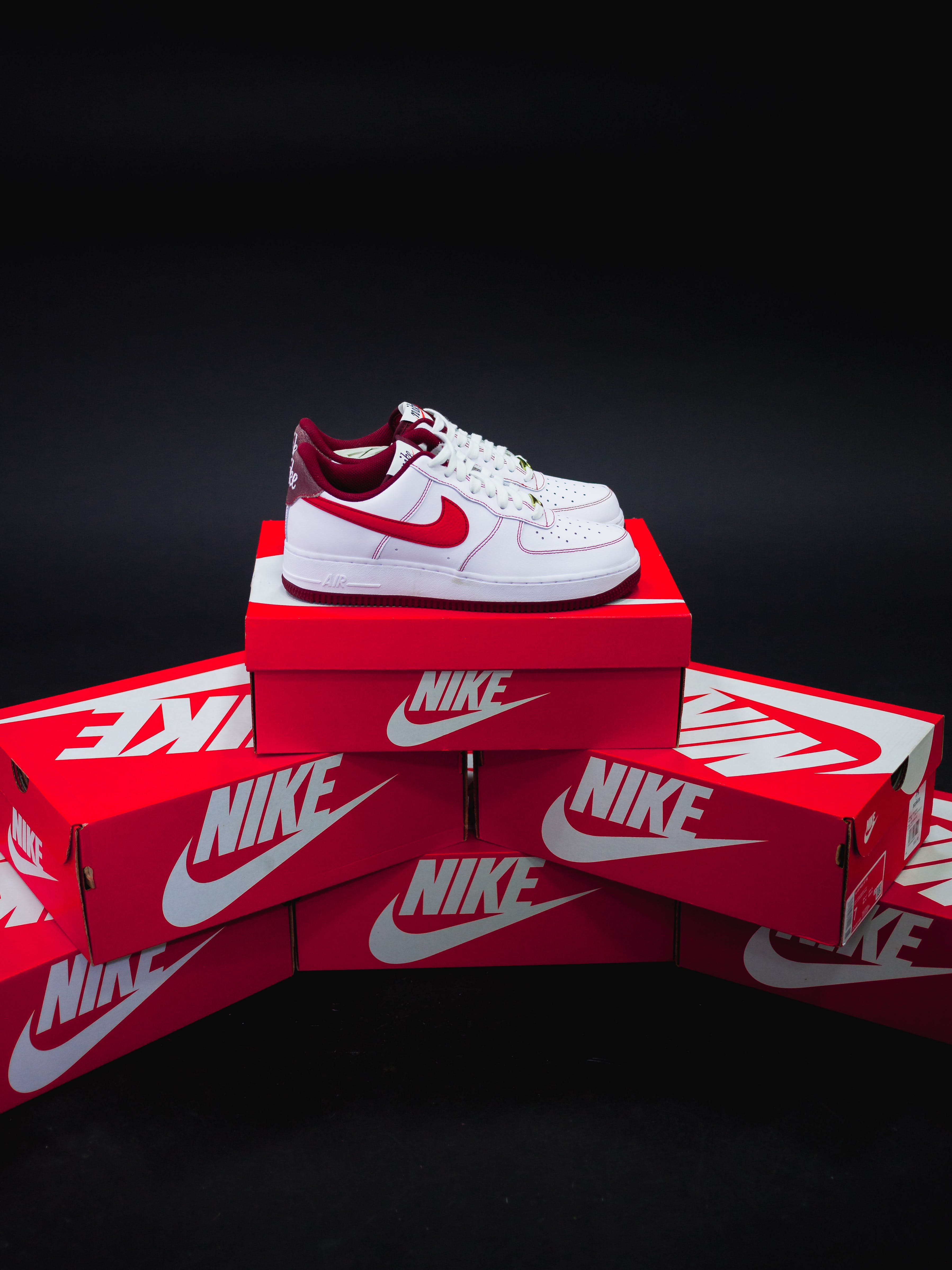 Step Up Your Style With Red Nike Shoes Air Force 1