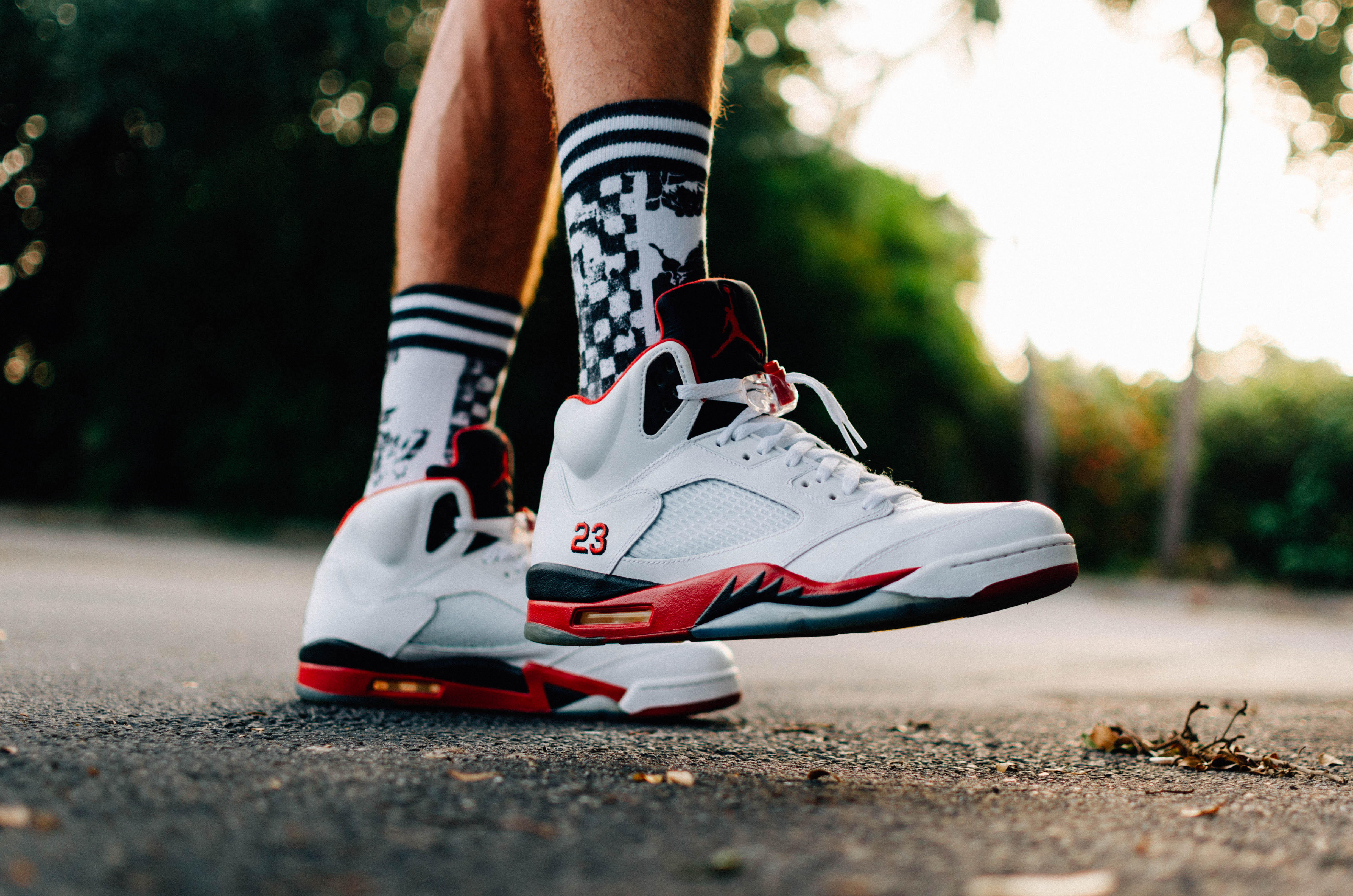 Make A Statement With Nike Jordan Red And White