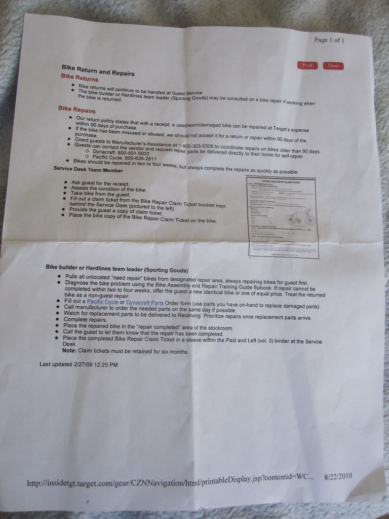 How do I return Reebok as a guest?