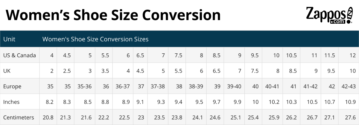 Shoe Size Conversion - gmedia